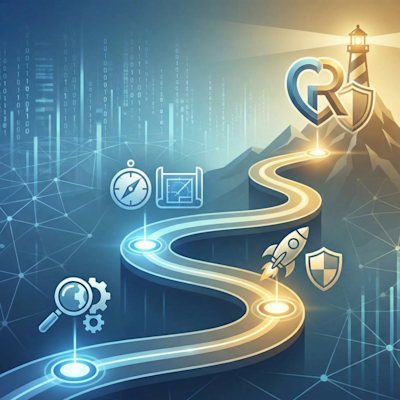 Strategic Risk Management Roadmap - Abstract Blog Thumbnail for CRO Guide