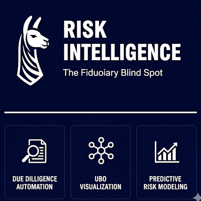 An infographic on the shift from legacy compliance to risk intelligence for the trust industry, highlighting the need for modern solutions to overcome the fiduciary blind spot and uphold fiduciary duty in a complex regulatory environment.